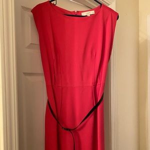 Pink dress with belt from Ann Taylor’s Loft